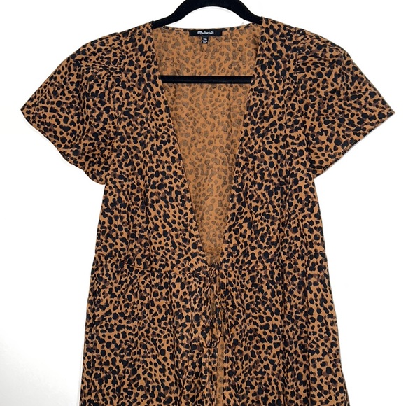 Madewell Flutter Sleeve Wrap Dress - Picture 4 of 9